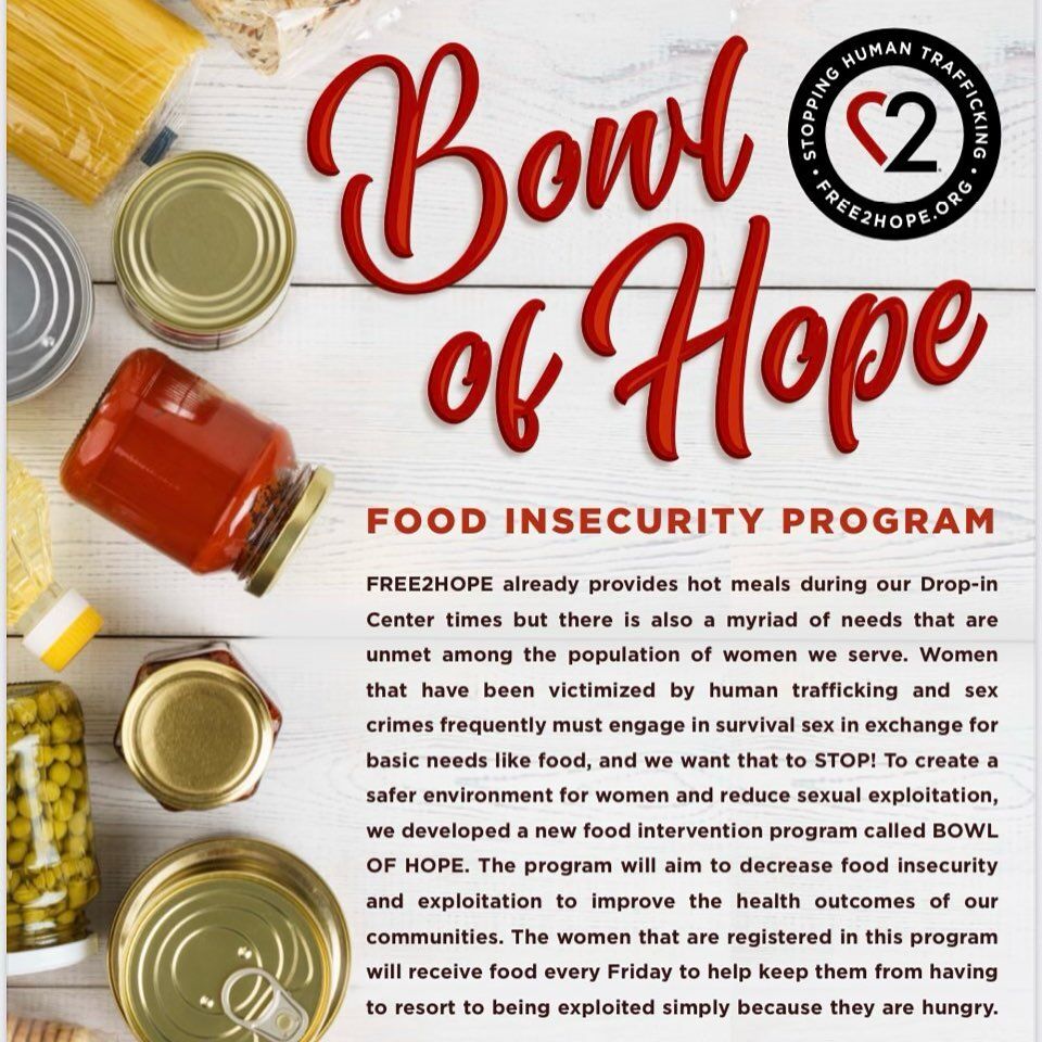 Free2Hope starting Bowl of Hope program